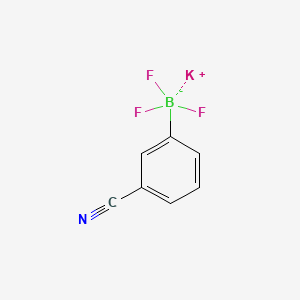 Potassium (3-cyanophenyl)trifluoroborate chemical structure (CAS 850623-46-0)
