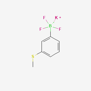Potassium trifluoro(3-(methylthio)phenyl)borate chemical structure (CAS 850623-48-2)