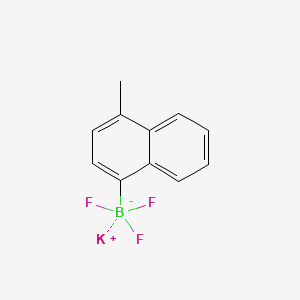 Potassium trifluoro(4-methylnaphthalen-1-yl)borate chemical structure (CAS 850623-55-1)