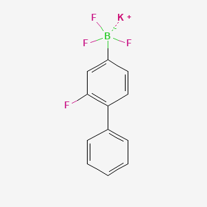 Potassium trifluoro(2-fluorobiphenyl-4-yl)borate chemical structure (CAS 850623-57-3)