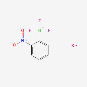 Potassium trifluoro(2-nitrophenyl)borate chemical structure (CAS 850623-64-2)