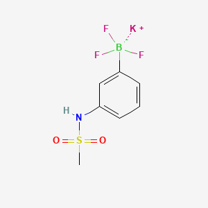 Potassium trifluoro(3-(methylsulfonamido)phenyl)borate chemical structure (CAS 850623-67-5)
