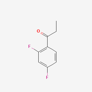 1-(2,4-Difluorophenyl)propan-1-one chemical structure (CAS 85068-30-0)