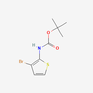 tert-Butyl (3-bromothiophen-2-yl)carbamate chemical structure (CAS 85069-60-9)