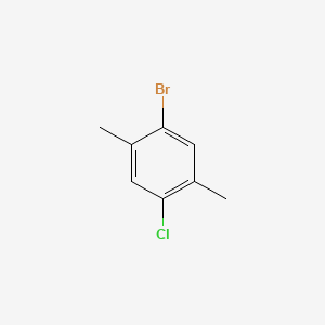 1-Bromo-4-chloro-2,5-dimethylbenzene chemical structure (CAS 85072-44-2)