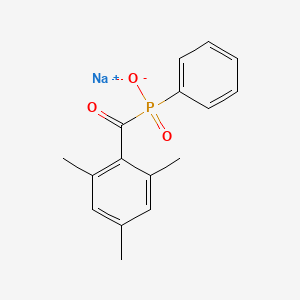 Sodium phenyl(2,4,6-trimethylbenzoyl)phosphinate chemical structure (CAS 85073-12-7)
