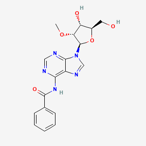 N-(9-((2R,3R,4R,5R)-4-Hydroxy-5-(hydroxymethyl)-3-methoxytetrahydrofuran-2-yl)-9H-purin-6-yl)benzamide chemical structure (CAS 85079-00-1)