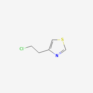 4-(2-Chloroethyl)thiazole chemical structure (CAS 850851-60-4)