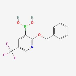 (2-(Benzyloxy)-5-(trifluoromethyl)pyridin-3-yl)boronic acid chemical structure (CAS 850864-60-7)