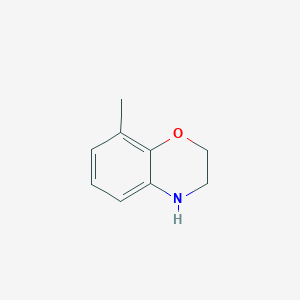 8-Methyl-3,4-dihydro-2H-benzo[b][1,4]oxazine chemical structure (CAS 850896-45-6)