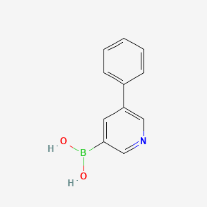 (5-Phenylpyridin-3-yl)boronic acid chemical structure (CAS 850991-38-7)