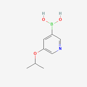 (5-Isopropoxypyridin-3-yl)boronic acid chemical structure (CAS 850991-41-2)