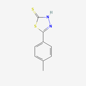 5-(p-Tolyl)-1,3,4-thiadiazole-2(3H)-thione chemical structure (CAS 85103-31-7)