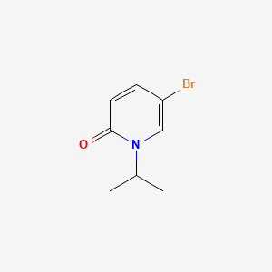 5-Bromo-1-isopropylpyridin-2(1H)-one chemical structure (CAS 851087-08-6)