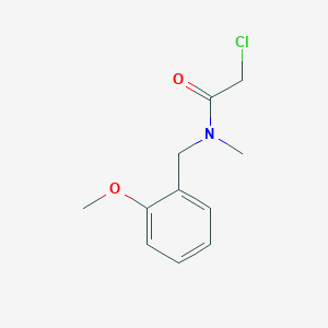 2-Chloro-N-(2-methoxybenzyl)-N-methylacetamide chemical structure (CAS 851175-19-4)