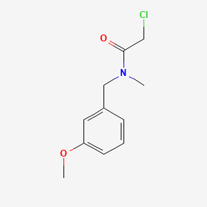 2-Chloro-N-(3-methoxybenzyl)-N-methylacetamide chemical structure (CAS 851176-40-4)