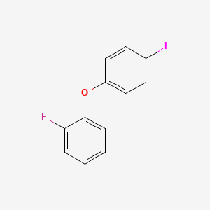 1-Fluoro-2-(4-iodophenoxy)benzene chemical structure (CAS 851199-57-0)