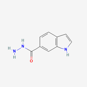 1H-Indole-6-carbohydrazide chemical structure (CAS 851211-74-0)