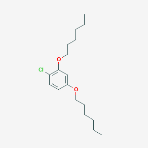 1-Chloro-2,4-bis(hexyloxy)benzene chemical structure (CAS 851228-26-7)