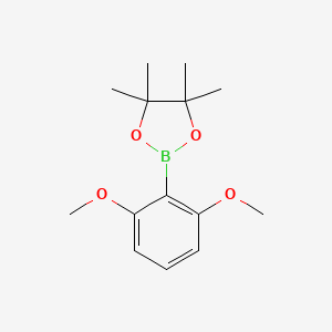 2-(2,6-Dimethoxyphenyl)-4,4,5,5-tetramethyl-1,3,2-dioxaborolane chemical structure (CAS 851231-30-6)