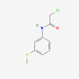 2-Chloro-N-(3-(methylthio)phenyl)acetamide chemical structure (CAS 85126-64-3)