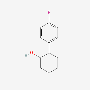 2-(4-Fluorophenyl)cyclohexanol chemical structure (CAS 851337-37-6)