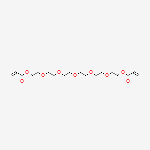 3,6,9,12,15-Pentaoxaheptadecane-1,17-diyl diacrylate chemical structure (CAS 85136-58-9)