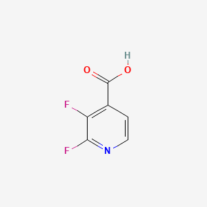 2,3-Difluoroisonicotinic acid chemical structure (CAS 851386-31-7)