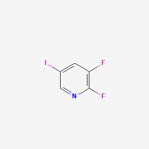 2,3-Difluoro-5-iodopyridine chemical structure (CAS 851386-35-1)