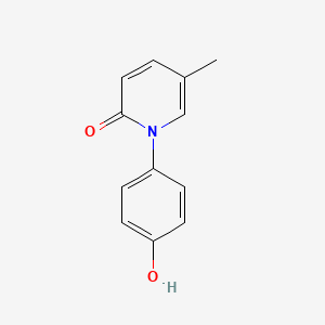1-(4-Hydroxyphenyl)-5-methylpyridin-2(1H)-one chemical structure (CAS 851518-71-3)