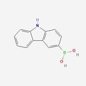 (9H-Carbazol-3-yl)boronic acid chemical structure (CAS 851524-97-5)