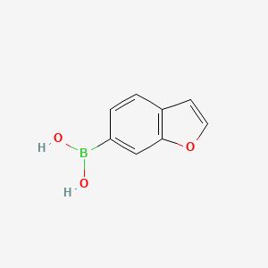 Benzofuran-6-ylboronic acid chemical structure (CAS 851525-10-5)