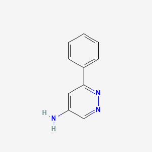 6-Phenylpyridazin-4-amine chemical structure (CAS 85156-26-9)