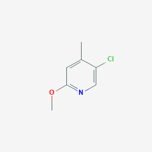 5-Chloro-2-methoxy-4-methylpyridine chemical structure (CAS 851607-29-9)