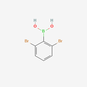 (2,6-Dibromophenyl)boronic acid chemical structure (CAS 851756-50-8)