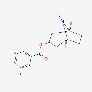 rel-(1R,3r,5S)-8-Methyl-8-azabicyclo[3.2.1]octan-3-yl 3,5-dimethylbenzoate chemical structure (CAS 85181-40-4)