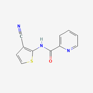 N-(3-Cyanothiophen-2-yl)picolinamide chemical structure (CAS 851871-94-8)