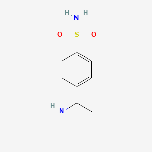 4-(1-(Methylamino)ethyl)benzenesulfonamide chemical structure (CAS 851879-15-7)