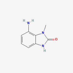 7-Amino-1-methyl-1,3-dihydro-2H-benzo[d]imidazol-2-one chemical structure (CAS 851886-92-5)