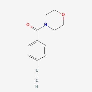 (4-Ethynylphenyl)(morpholino)methanone chemical structure (CAS 851895-20-0)