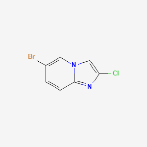 6-Bromo-2-chloroimidazo[1,2-a]pyridine chemical structure (CAS 851916-84-2)