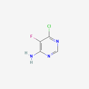 6-Chloro-5-fluoropyrimidin-4-amine chemical structure (CAS 851984-15-1)