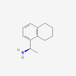 (R)-1-(5,6,7,8-Tetrahydronaphthalen-1-yl)ethanamine chemical structure (CAS 851984-49-1)