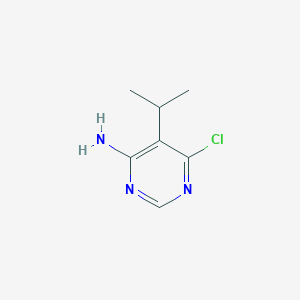 6-Chloro-5-isopropylpyrimidin-4-amine chemical structure (CAS 852061-80-4)