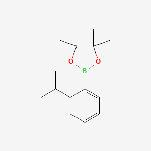 2-(2-Isopropylphenyl)-4,4,5,5-tetramethyl-1,3,2-dioxaborolane chemical structure (CAS 852110-33-9)