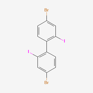 4,4'-Dibromo-2,2'-diiodo-1,1'-biphenyl chemical structure (CAS 852138-89-7)