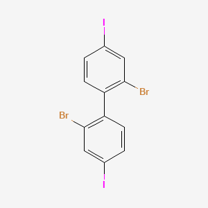 2,2'-Dibromo-4,4'-diiodo-1,1'-biphenyl chemical structure (CAS 852138-93-3)
