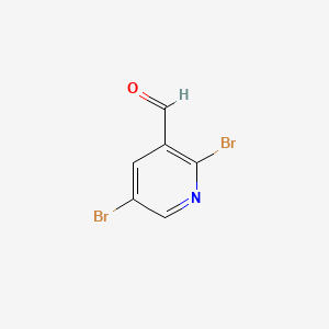 2,5-Dibromonicotinaldehyde chemical structure (CAS 852181-11-4)