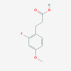 3-(2-Fluoro-4-methoxyphenyl)propanoic acid chemical structure (CAS 852181-15-8)