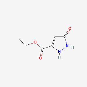 Ethyl 5-hydroxy-1H-pyrazole-3-carboxylate chemical structure (CAS 85230-37-1)